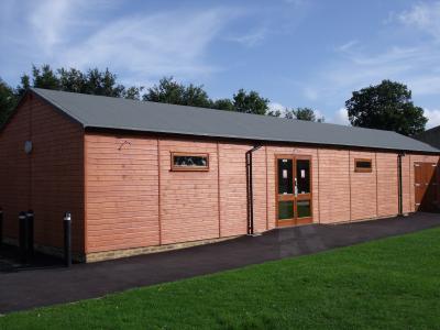 Pic 29. 18.0m x 5.4m Bowls Club changing room with 2 layer torch-on felt